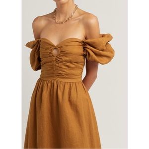 DISSH linen ring maxi dress